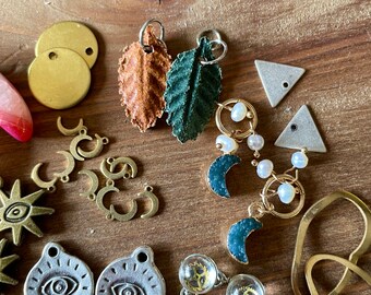 DIY Kits for Adults, Jewelry Making Kit, DIY Jewelry Kit Starter Pack,  Variety Lot Charms 