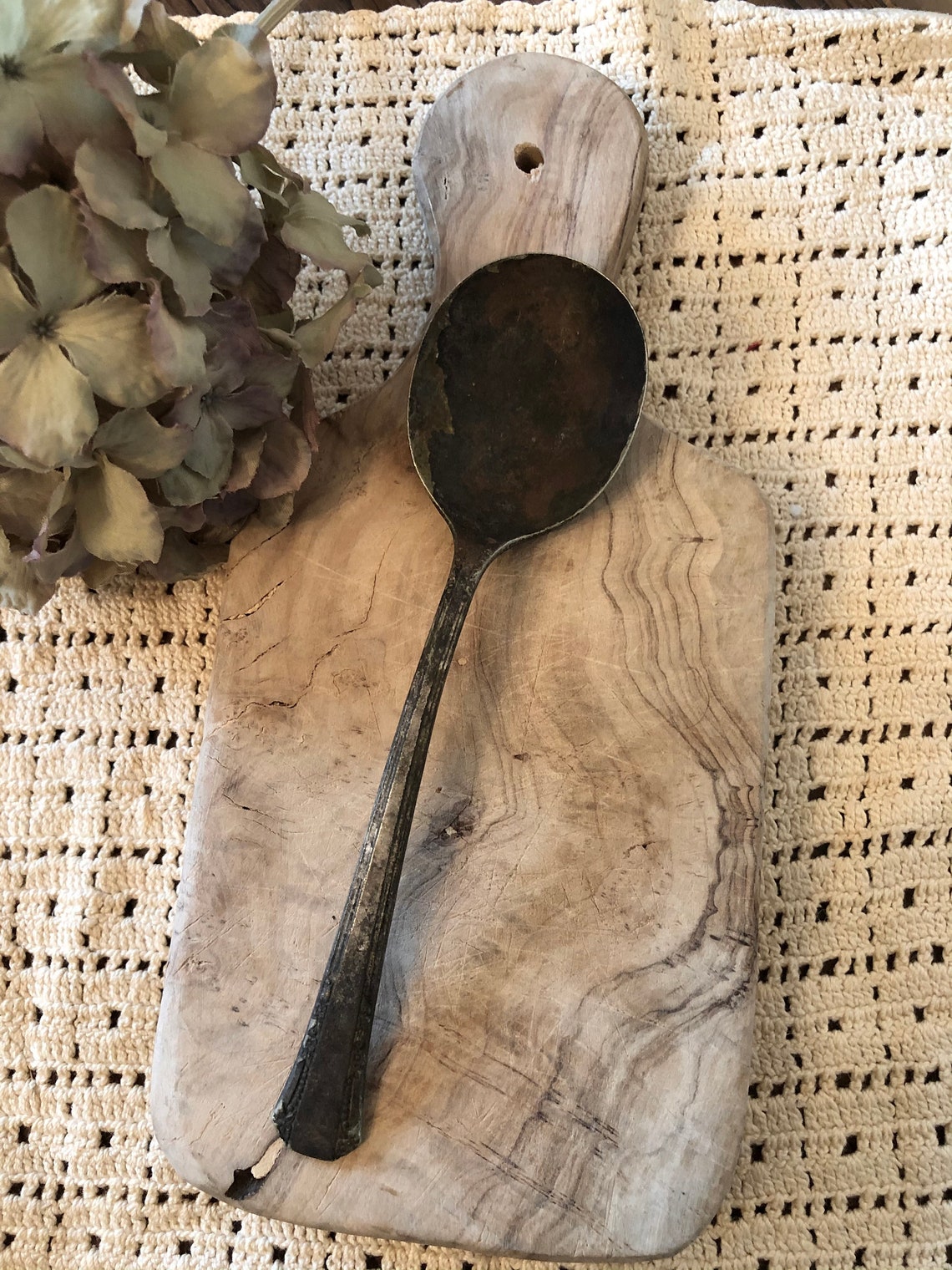 Antique Soup/serving Spoon Etsy