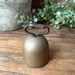 Vintage brass bell/ vintage decor/ brass bells/ vintage shelf decor