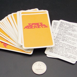 Juego de cartas Space Rockets: cartas vintage con temática del espacio exterior