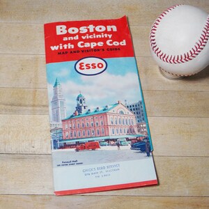 1958 Esso Boston and Vicinity/Cape Cod Karte