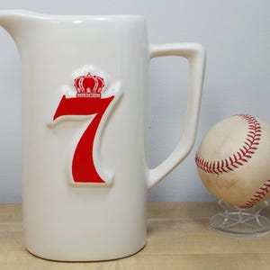 Vintage Seagram’s 7 Crown Whiskey Pitcher - Bartender&#39;s Water Pitcher