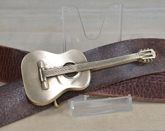 Hebilla de cinturón de guitarra de latón