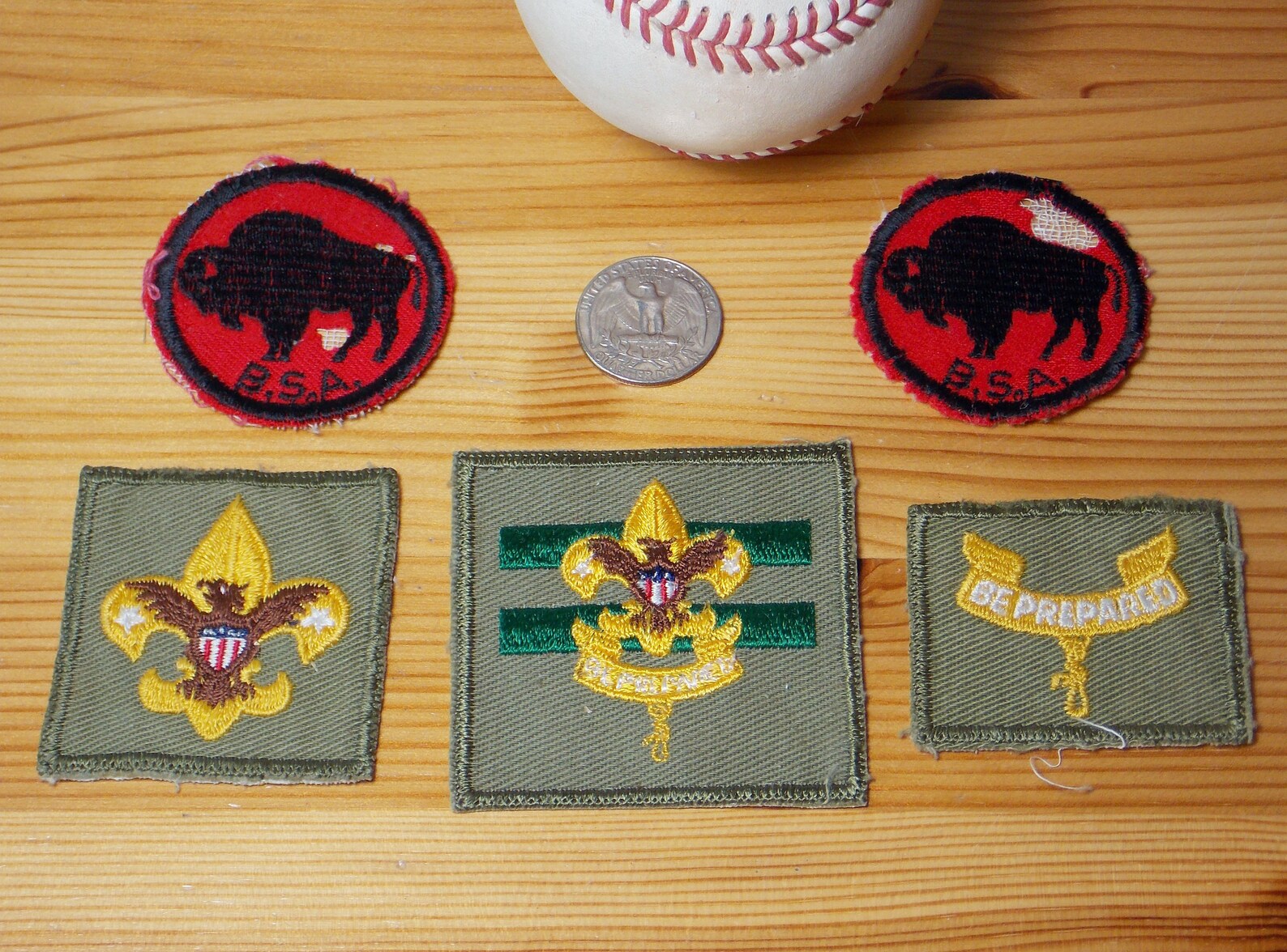 Set of 5 Boy Scout Insignia & Bison Patrol Patches Etsy