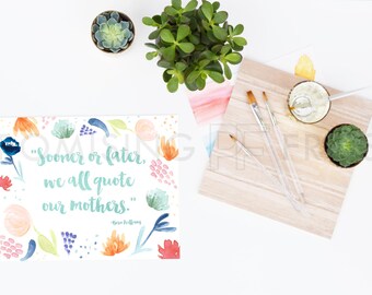 Download Free Styled Stock Photography | Watercolor, Acrylic Paint Brushes, Succulents, Wood, Gold Cup on White Desktop | Product Mockup | Digital Image PSD Template