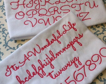 Embroidery Script BX Font Alphabet INSTANT DOWNLOAD Digital File Pattern Fancy Girl Feminine Spring Mothers Day Summer Personal Handwriting