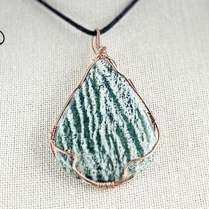 Large Serpentine Cabochons, Chrysotile Serpentine Cabochons, Just the cab or a wrapped pendant, Silver, Copper, Bronze, Gold, Rose Gold