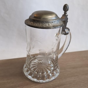 ドイツ製ZINN蓋付きビアジョッキ Zinn beer stein - Etsy 日本