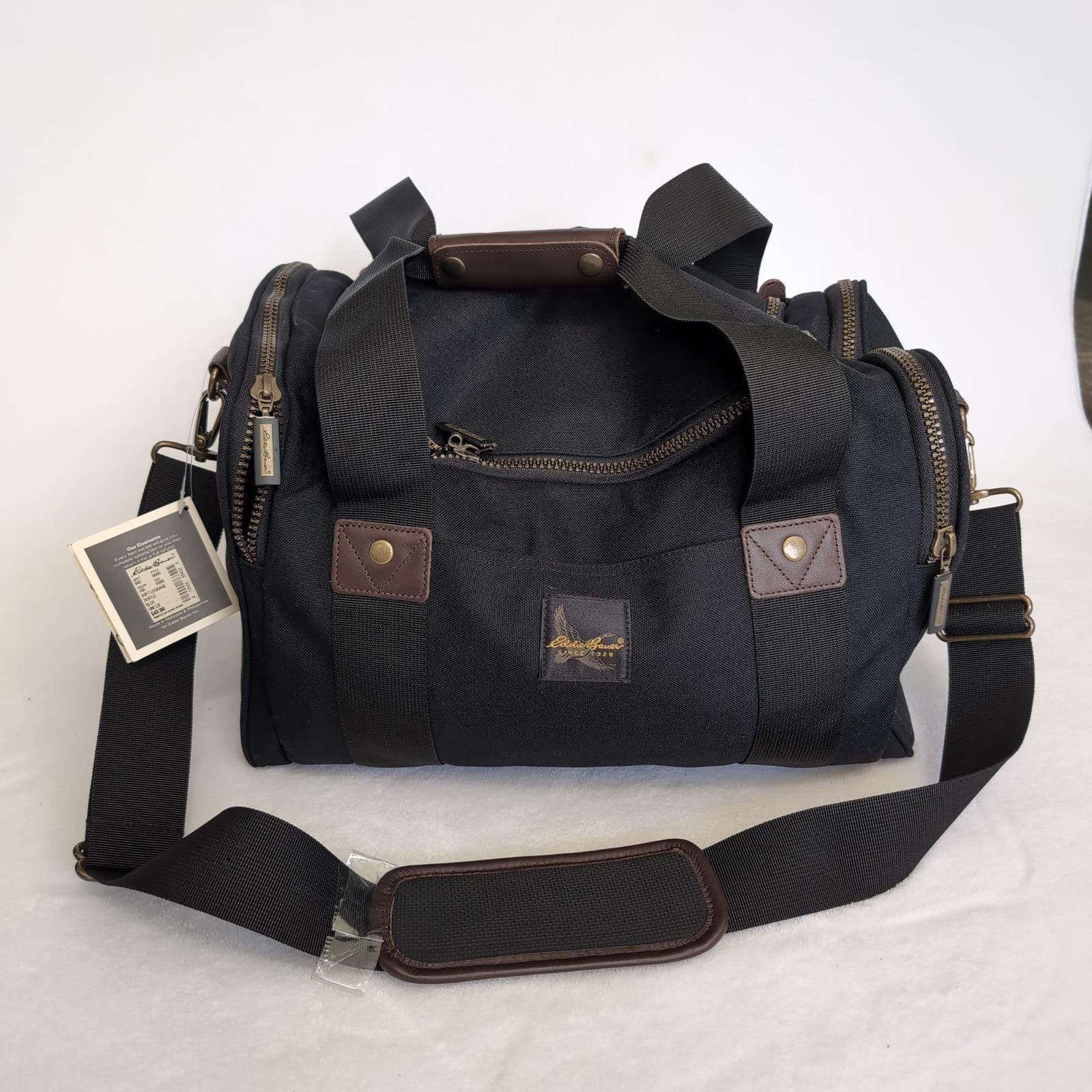 Sac Fourre-tout Eddie Bauer, Bagage à Main, Vert Olive, Toile, Occasion