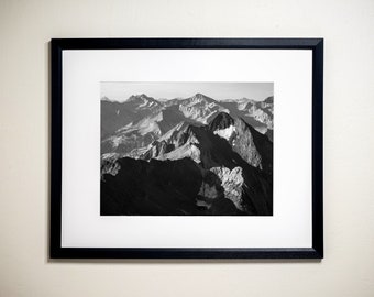 Peaks of the Eastern Sierra, Inyo National Forest, California | Black & White Fine Art Photographic Landscape Print