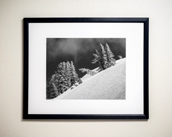 Pushed, Tahoe National Forest, California | Black & White Fine Art Photographic Landscape Print