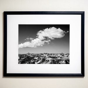 Peaks of Inyo National Forest Seen From Mount Morgan, California | Black & White Fine Art Photographic Landscape Print