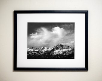 Clouds Over the Kuna Crest, Yosemite National Park, CA | Black & White Fine Art Photographic Landscape Print