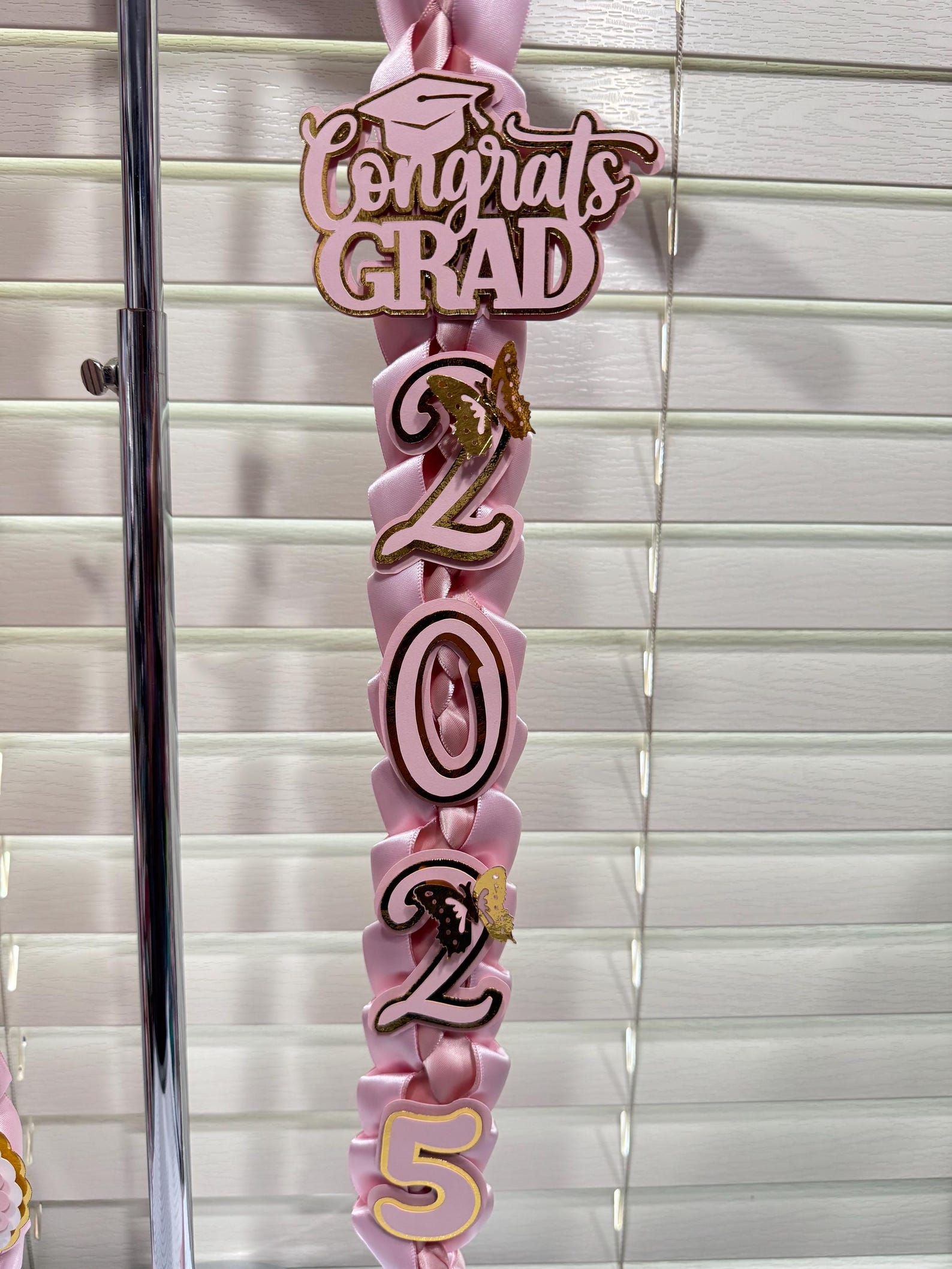 Handmade Pink Ribbon Graduation Lei 2026 - Etsy