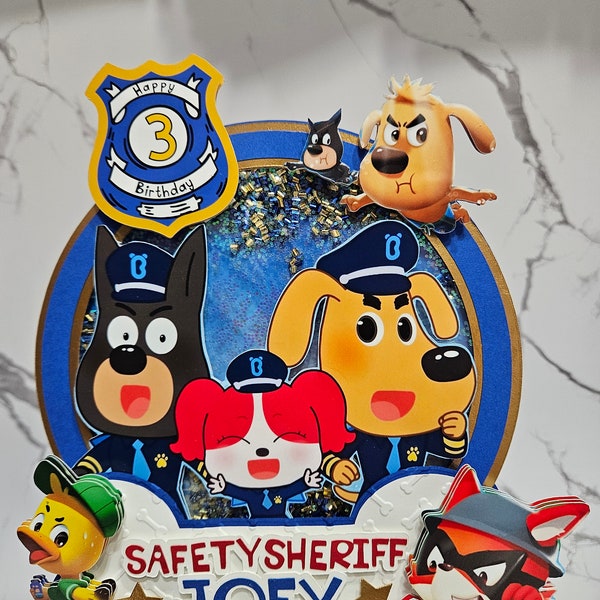 Cake safety sheriff labrador
