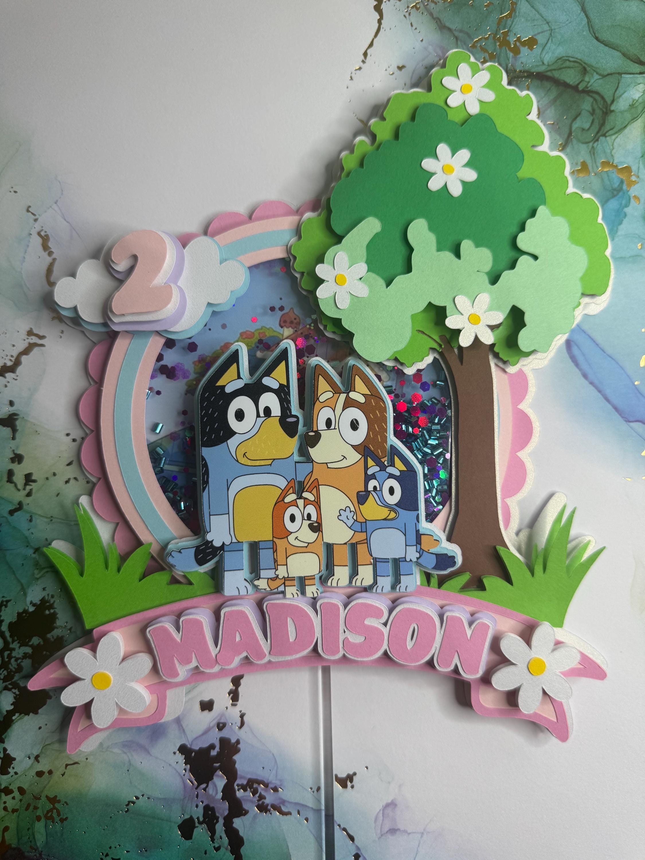 Cake topper bluey y bingo