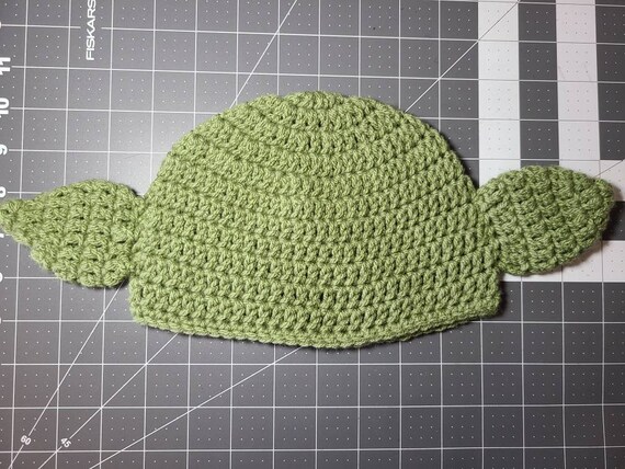 Yoda Hat Gorro Yoda Tejido a Mano Star 