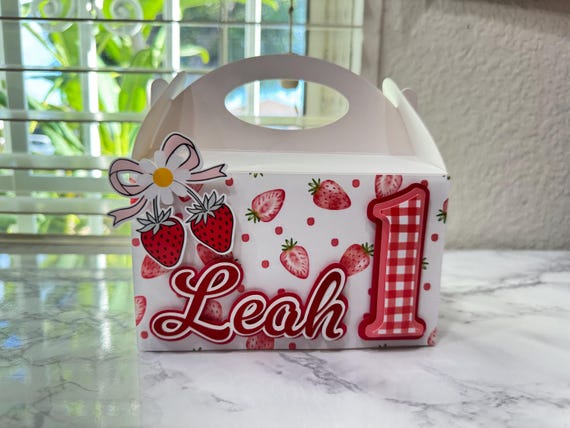 CANDY BOX FRESAS, strawberry Birthday, berry Birthday