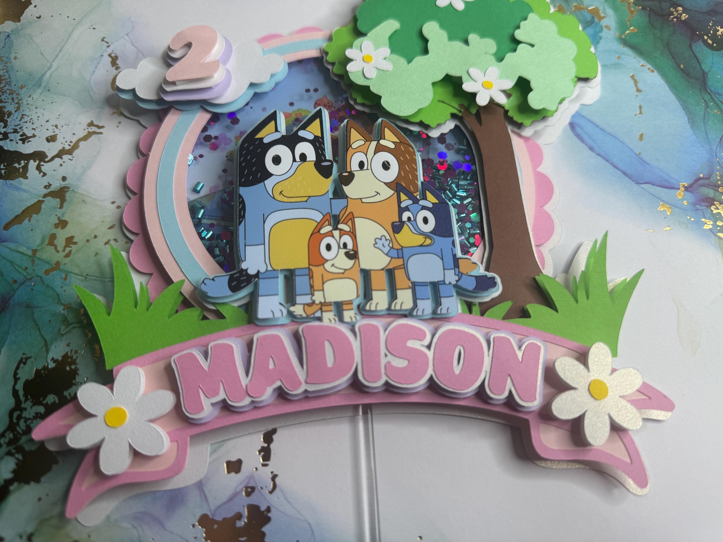 Cake topper bluey y bingo