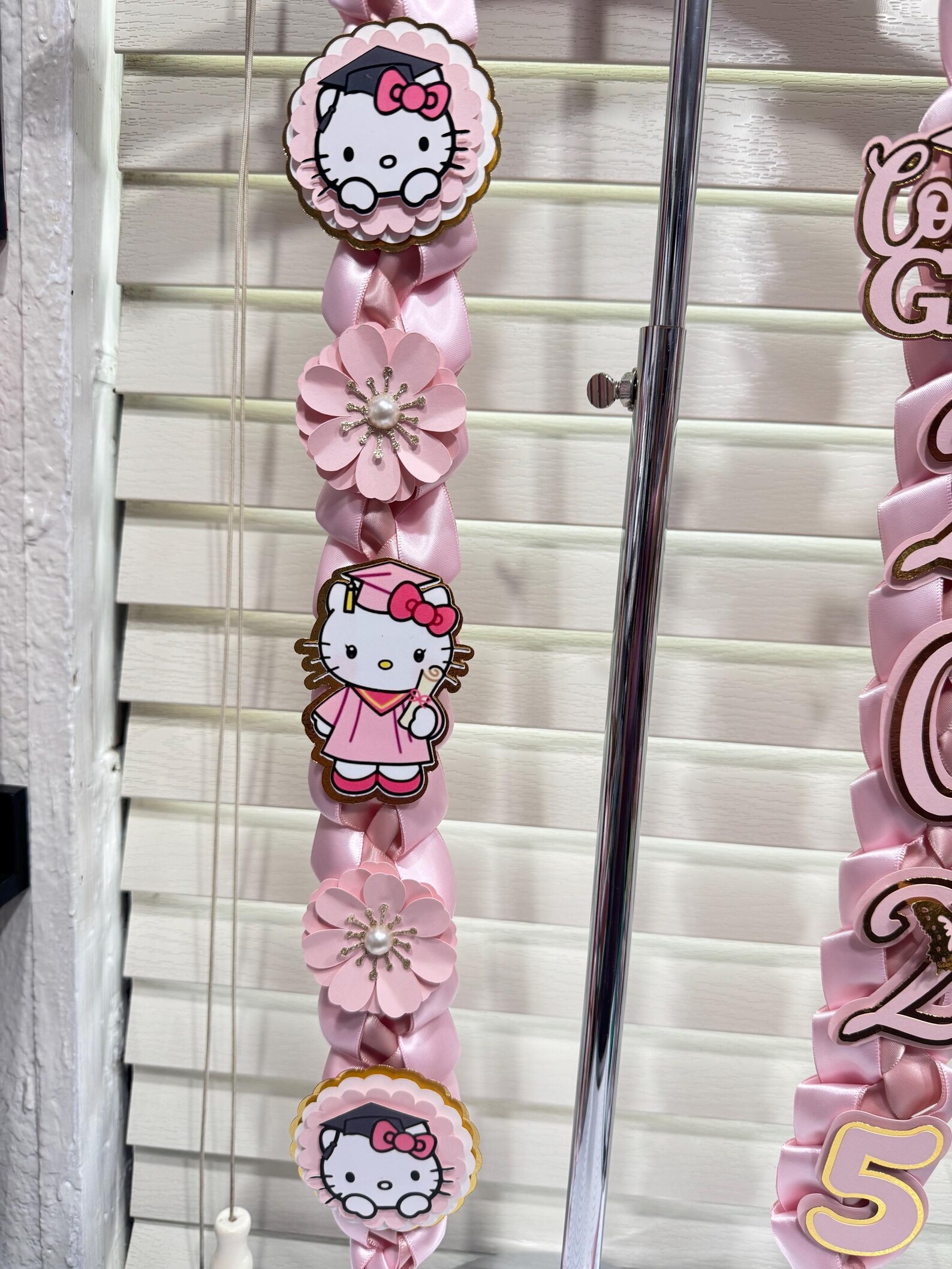 Handmade Pink Ribbon Graduation Lei 2026 - Etsy
