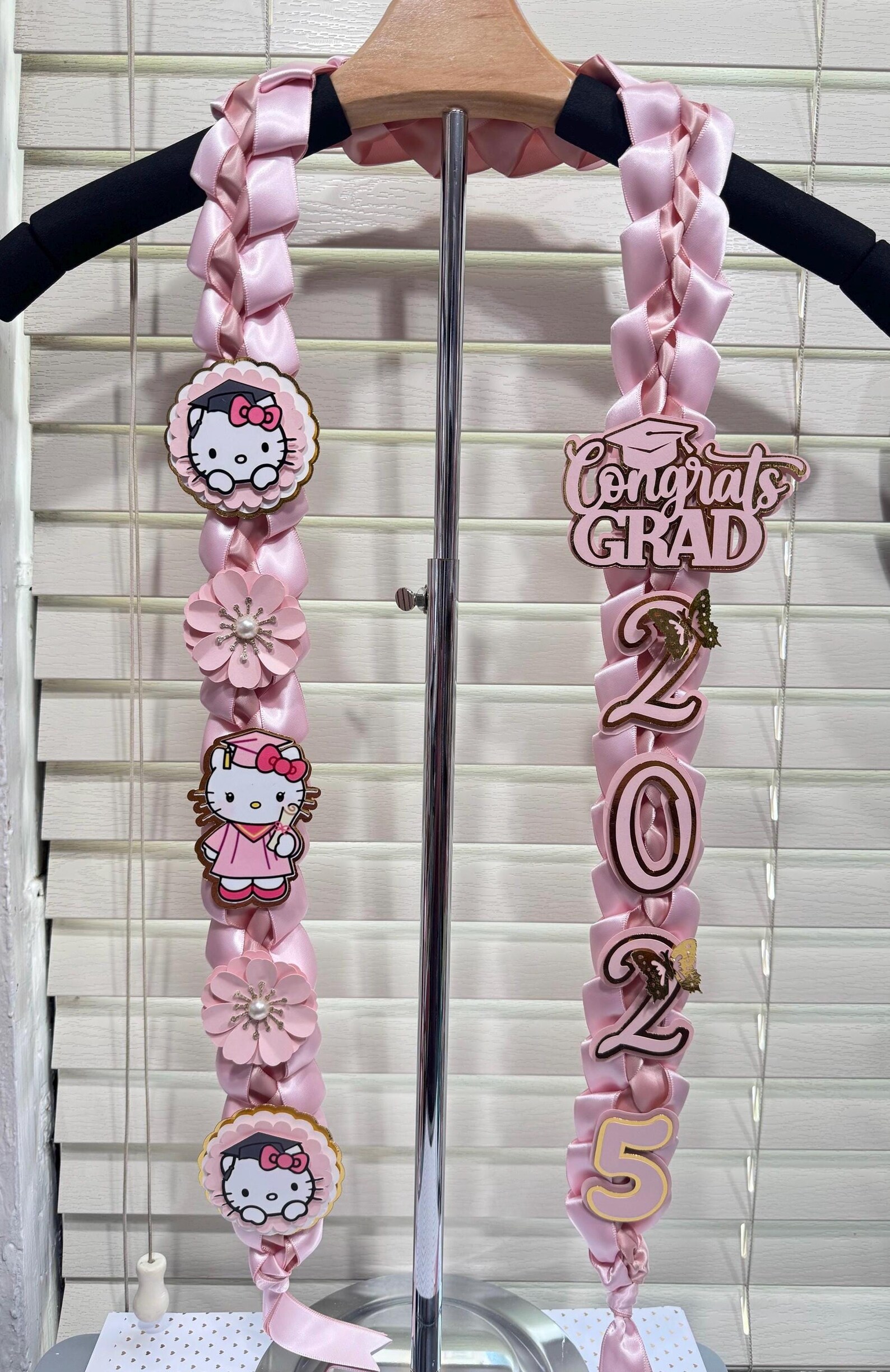 Handmade Pink Ribbon Graduation Lei 2026 - Etsy