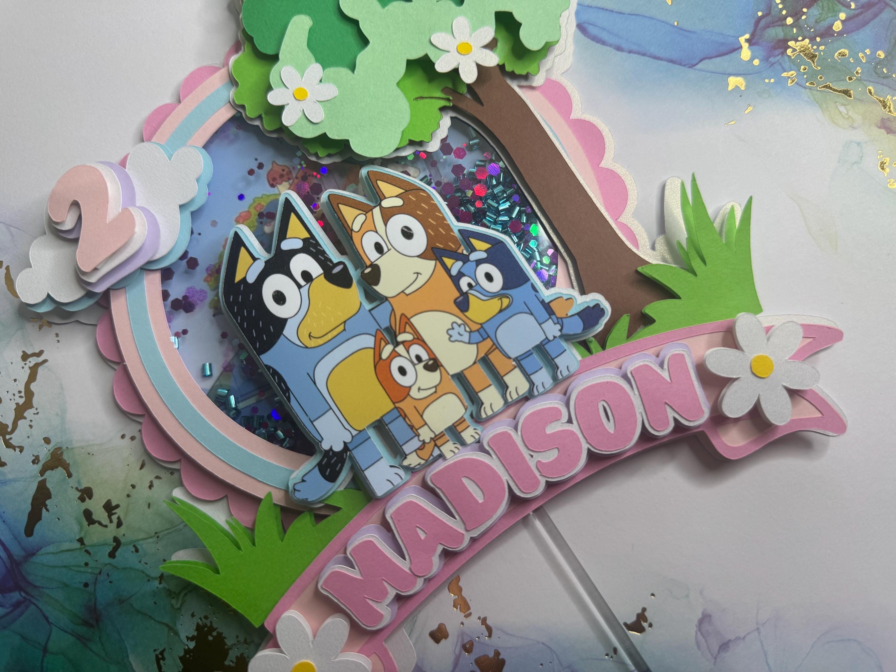 Cake topper bluey y bingo