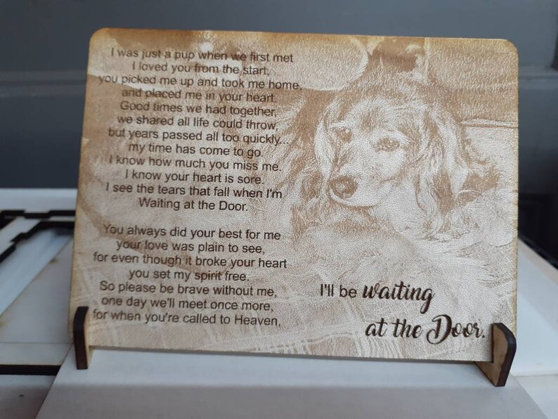 Waiting at the Door Pet Memorial Etsy