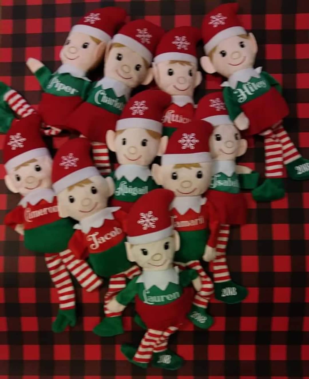 Personalized Christmas Elf Doll -name and Year - Etsy