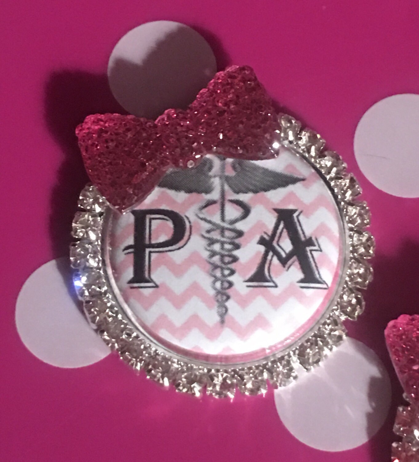 physicians assistant badge reel personalized name tag clip Etsy