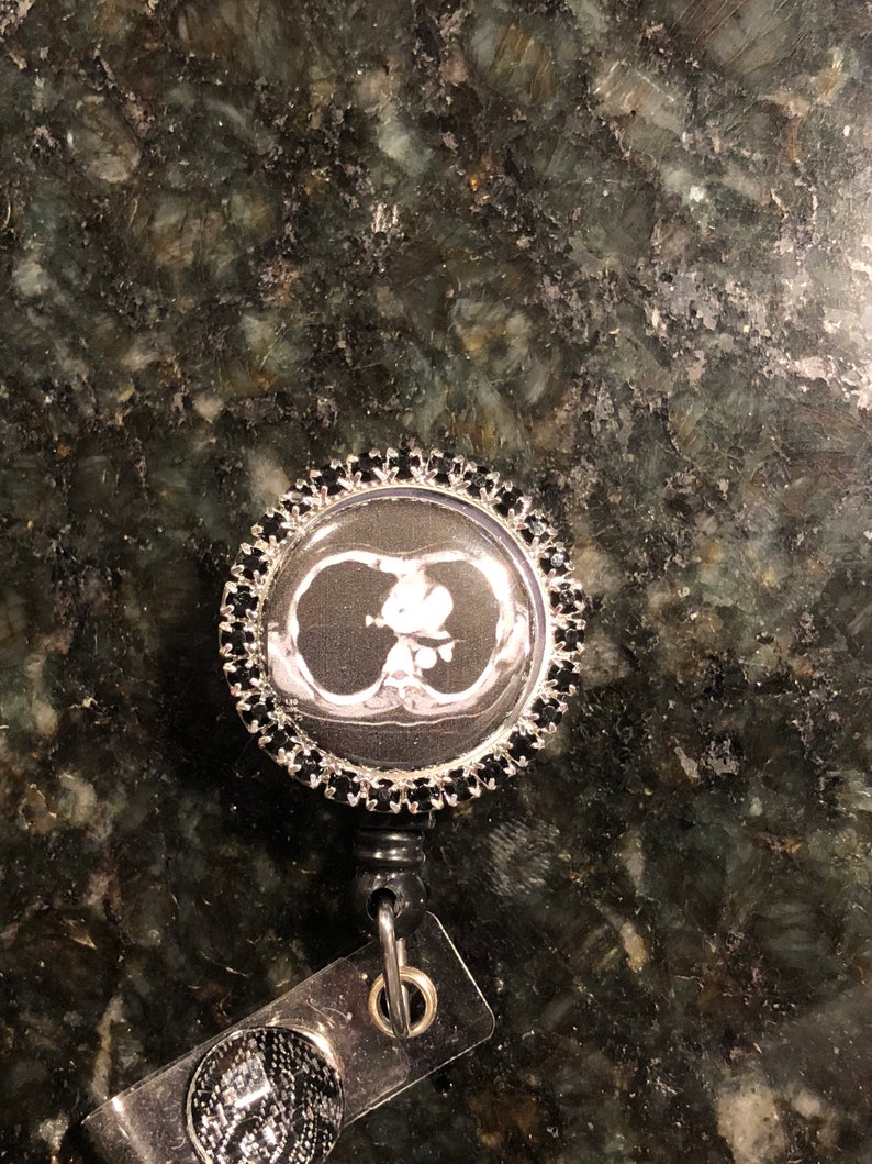 Badge reel,radiology CT chest radiology tech imaging images badges holder,retractable id tag,cute gift appreciation week ER unit staff magne