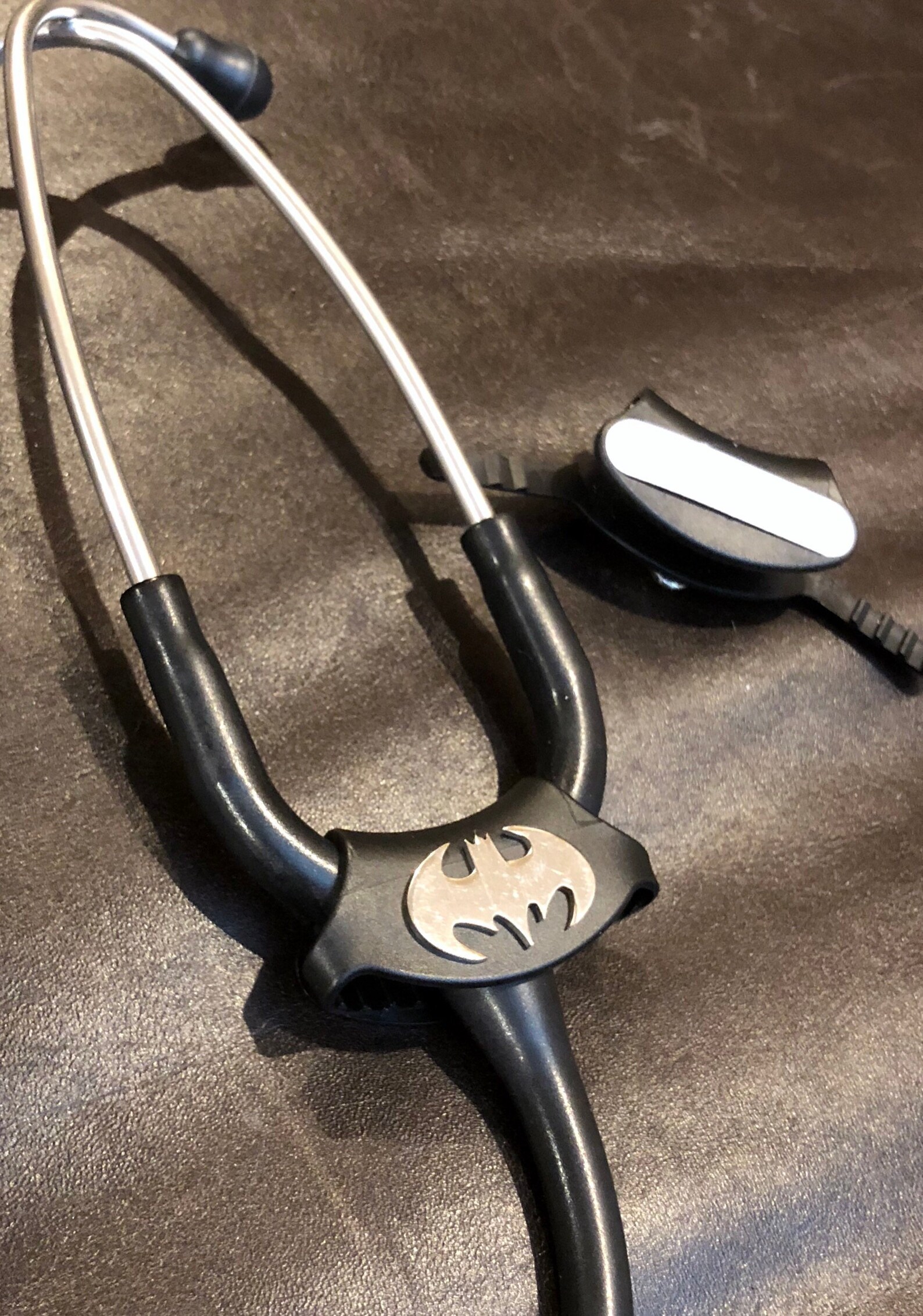 Batman Stethoscope Id Tag Necklace Pendant Cardiologists Gift Etsy