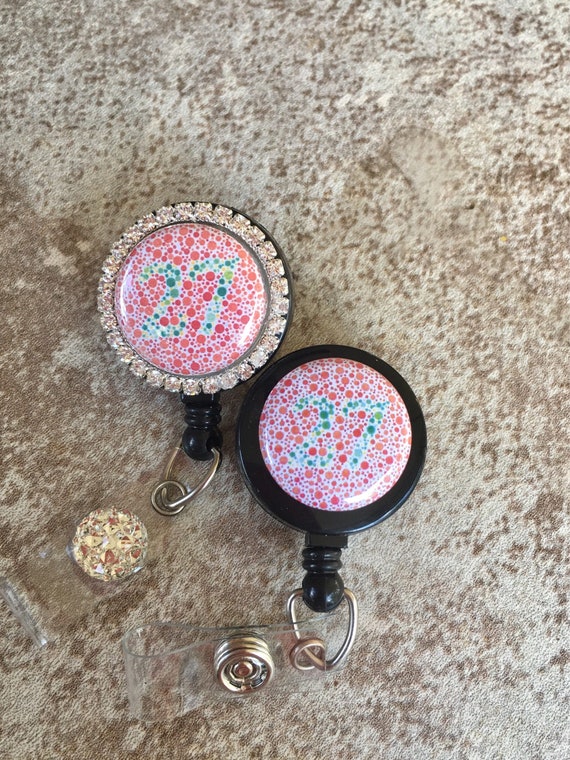 nursing awareness oncology doctor gift medical retractable id reels,magnetic RN initial name tag magnetic option All cancers Badge Reel