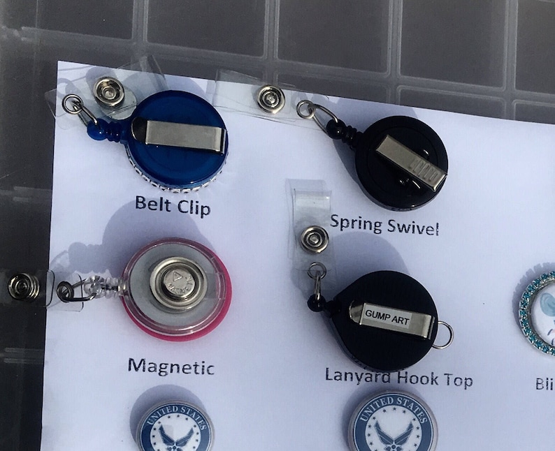 nursing awareness oncology doctor gift medical retractable id reels,magnetic RN initial name tag magnetic option All cancers Badge Reel