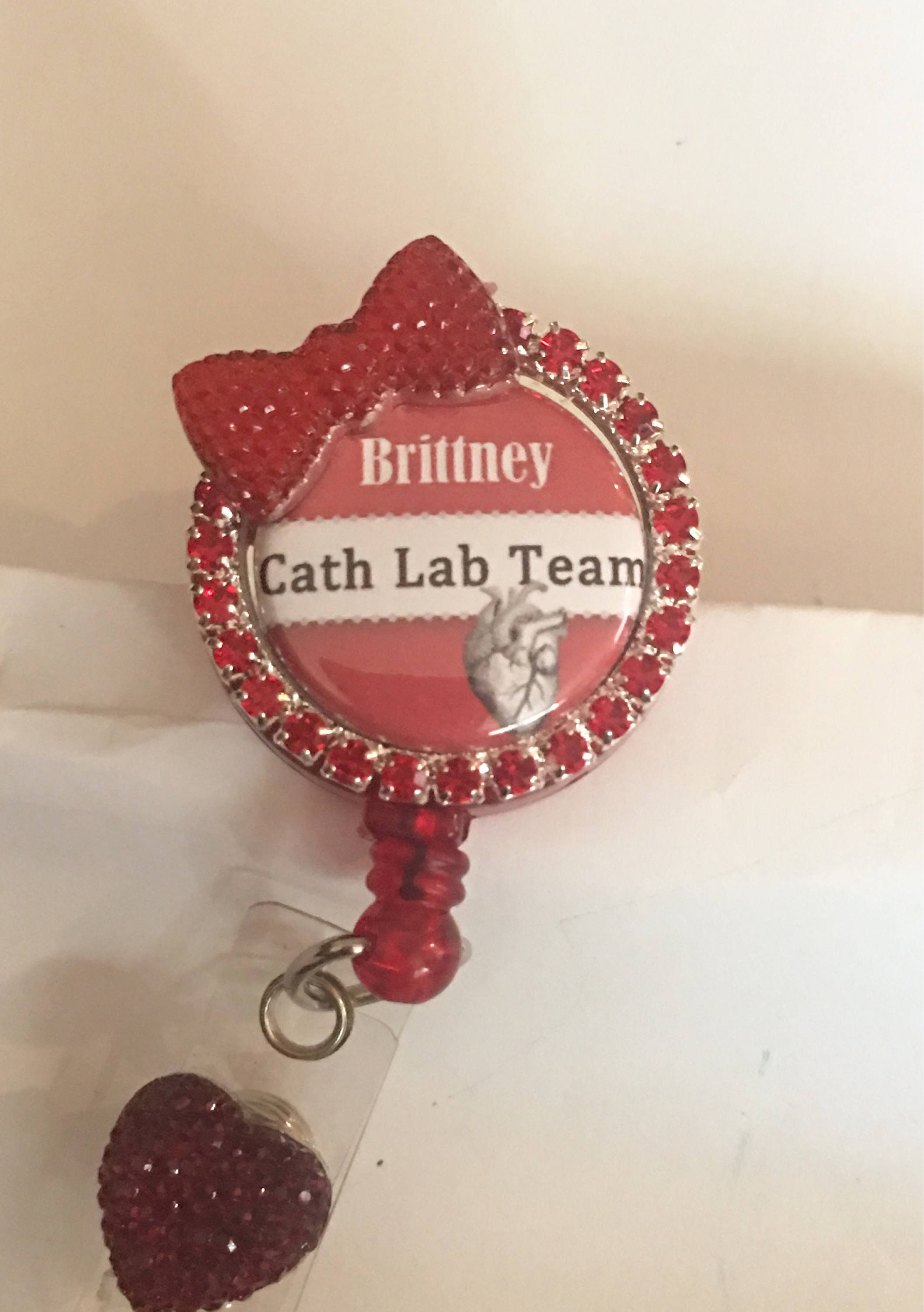 Cath lab badge reel Cardiology retractable stethoscope id Etsy