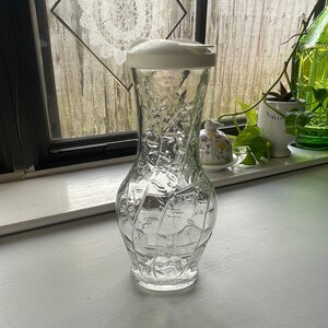 Vintage Salad Dressing Mixing Bottle Clear Glass Salad Dressing