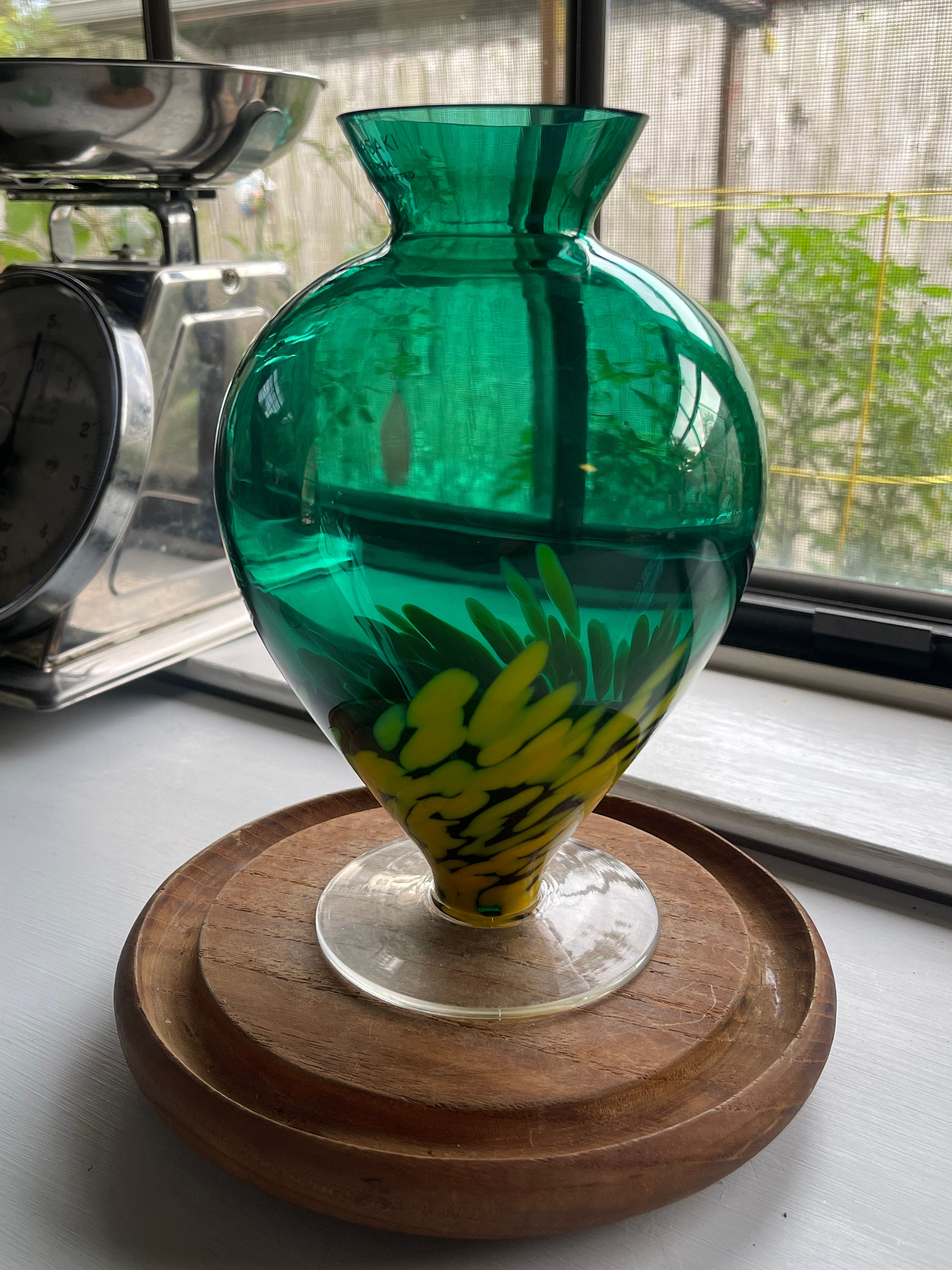 60's Vintage アートガラス Vase by BERANEK,JAN Artistic Collector's Crystal Vase Designed by Jan Beranek