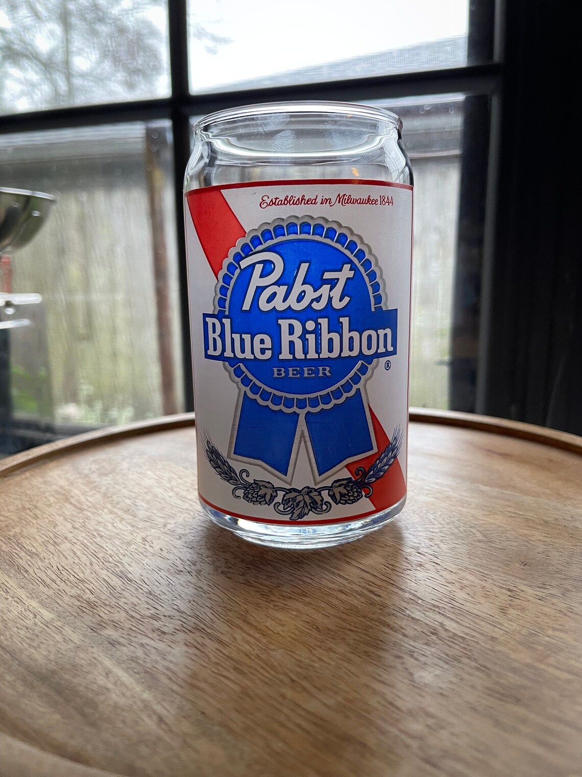 Vintage Pabst Blue Ribbon Beer Drinking Glass Established in Etsy