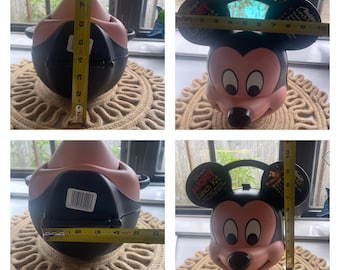 Aladdin Mickey Lunch Kit ミッキーマウス　1980年代 Vintage Disney Mickey Mouse Head Lunch Box Kit by Aladdin