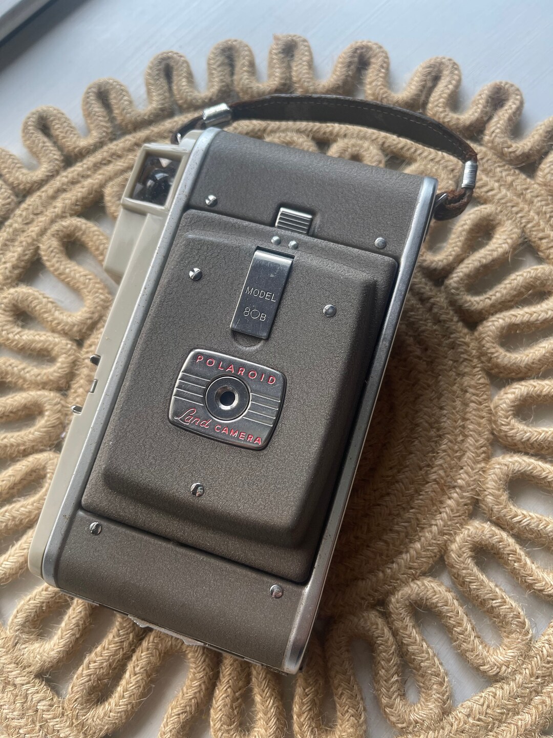 Ancienne Caméra Polaroid Model 80B en Etat à Réparer ou pour Pièces (9
