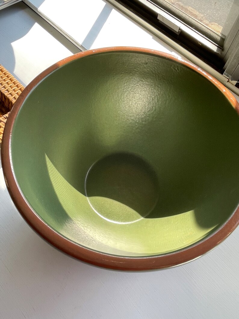 Vintage Casa Verde Terra Cotta Tableware Mixing Bowl Large Etsy