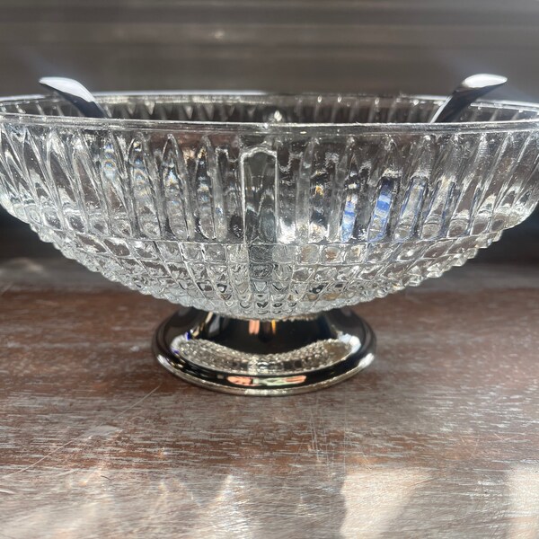 Crystal Divided Dish Etsy