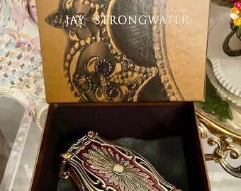 小物入れ JAY STRONGWATER HUMMINGBIRD Jay Strongwater Estee Lauder Hummingbird Trinket Box Swarovski