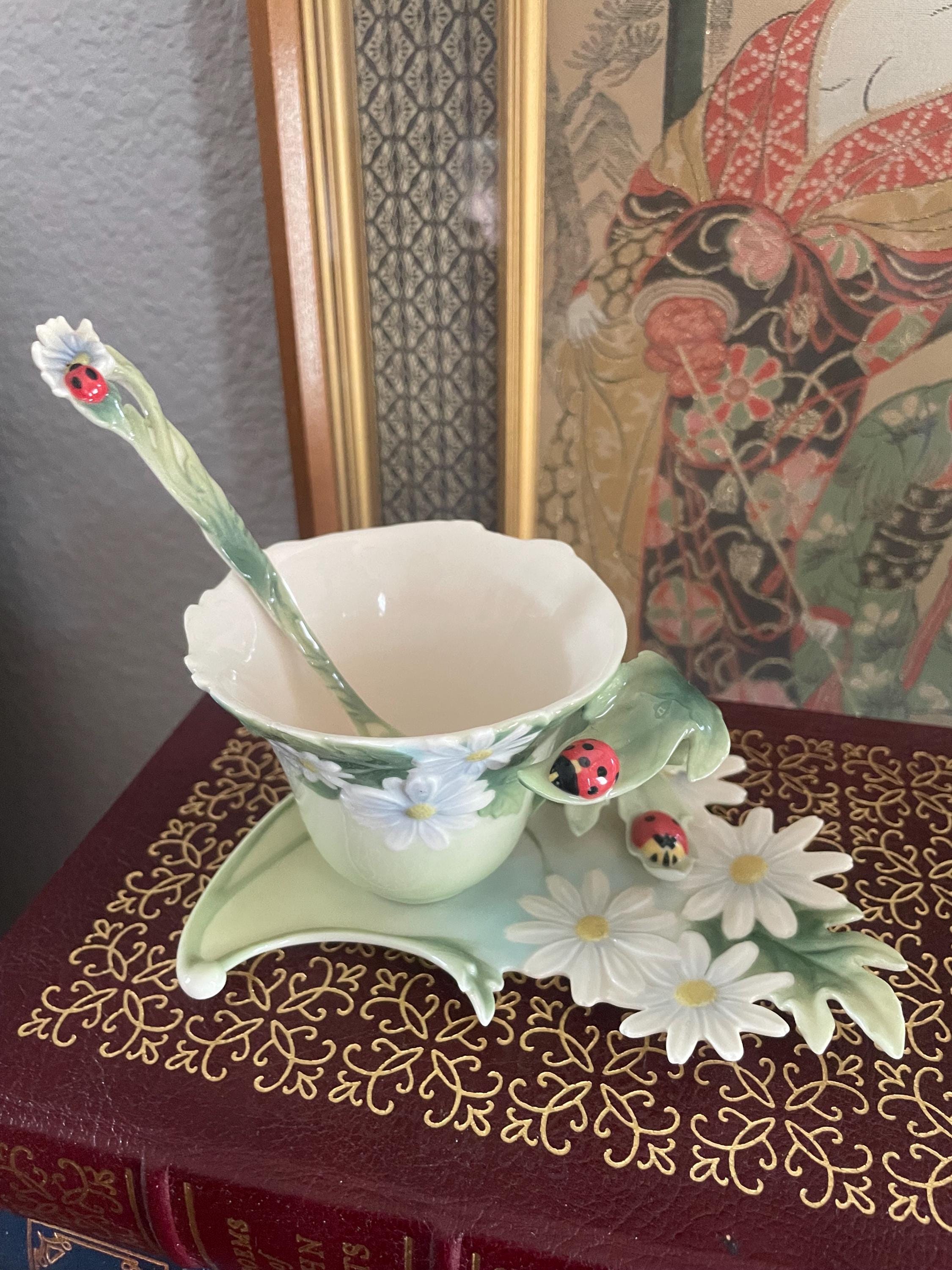 FRANZ Collection フランツ　ハイビスカス　クリーマー&スプーン Yahoo!オークション -「franz カップ」の落札相場・落札価格