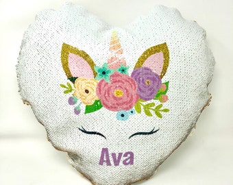 Personalized Sequin Pillow