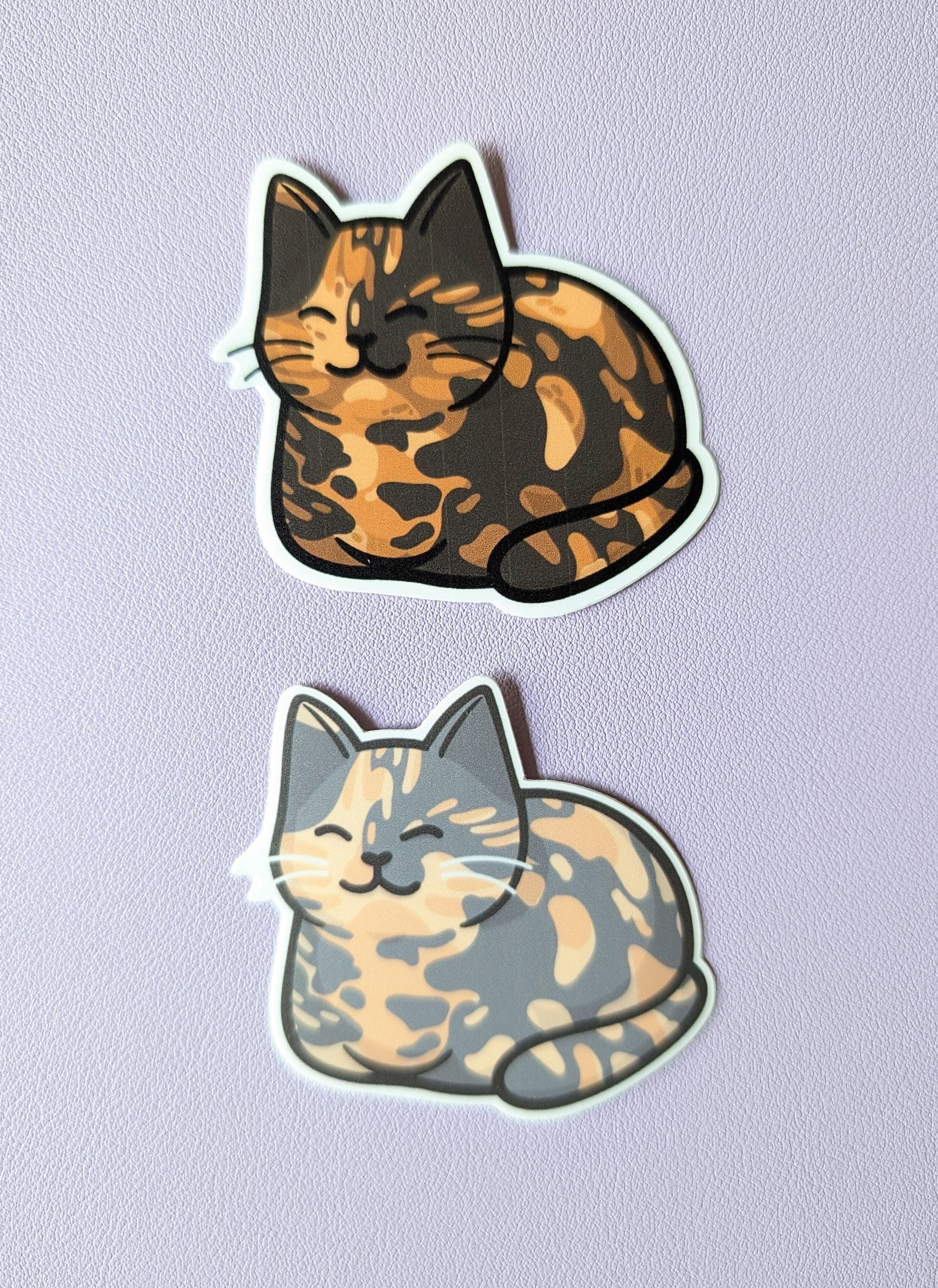 Sticker Tortie Cat Loaf; Schildpadkat; Waterdichte vaatwasmachinebestendige  matte vinylsticker - Etsy België, image size:2184x3000