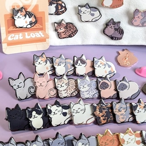 Cat Loaf Hard Enamel Metal Pins
