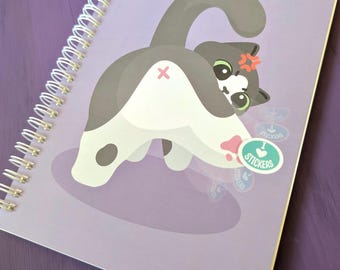 Reusable Sticker Book: Grumpy Cat A5 Sticker Collection Book