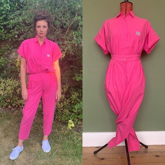 Vintage 1980’s 90’s hot pink shirt and trousers se