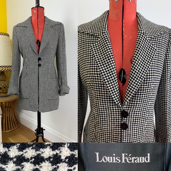 Vintage 1990’s dogtooth Louis Feraud longline mono