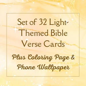 Ensemble de 32 cartes bibliques légères sur le thème des versets bibliques et plus de 32 pages à colorier et papier peint pour téléphone minimaliste